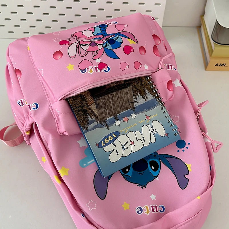 Sac à Dos Cartoon Stitch – Grande Capacité | Léger et Durable en Nylon