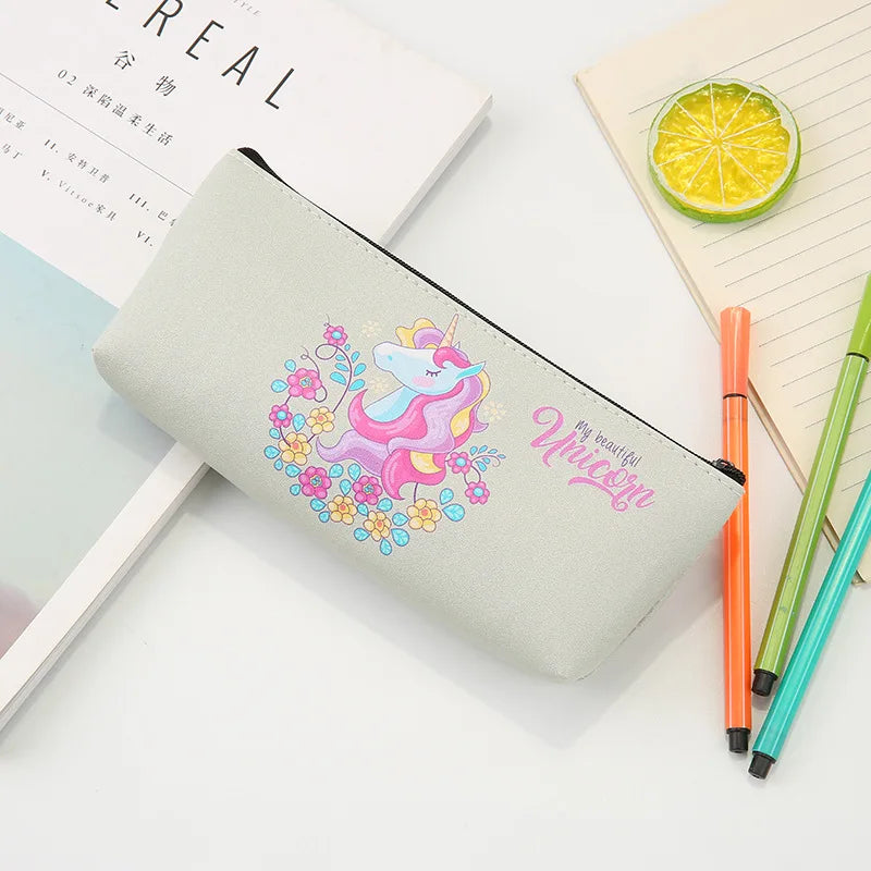 Trousse Licorne Holographique – Effet Laser | Pour Filles et Garçons | Fournitures Scolaires & Cadeau d’Anniversaire