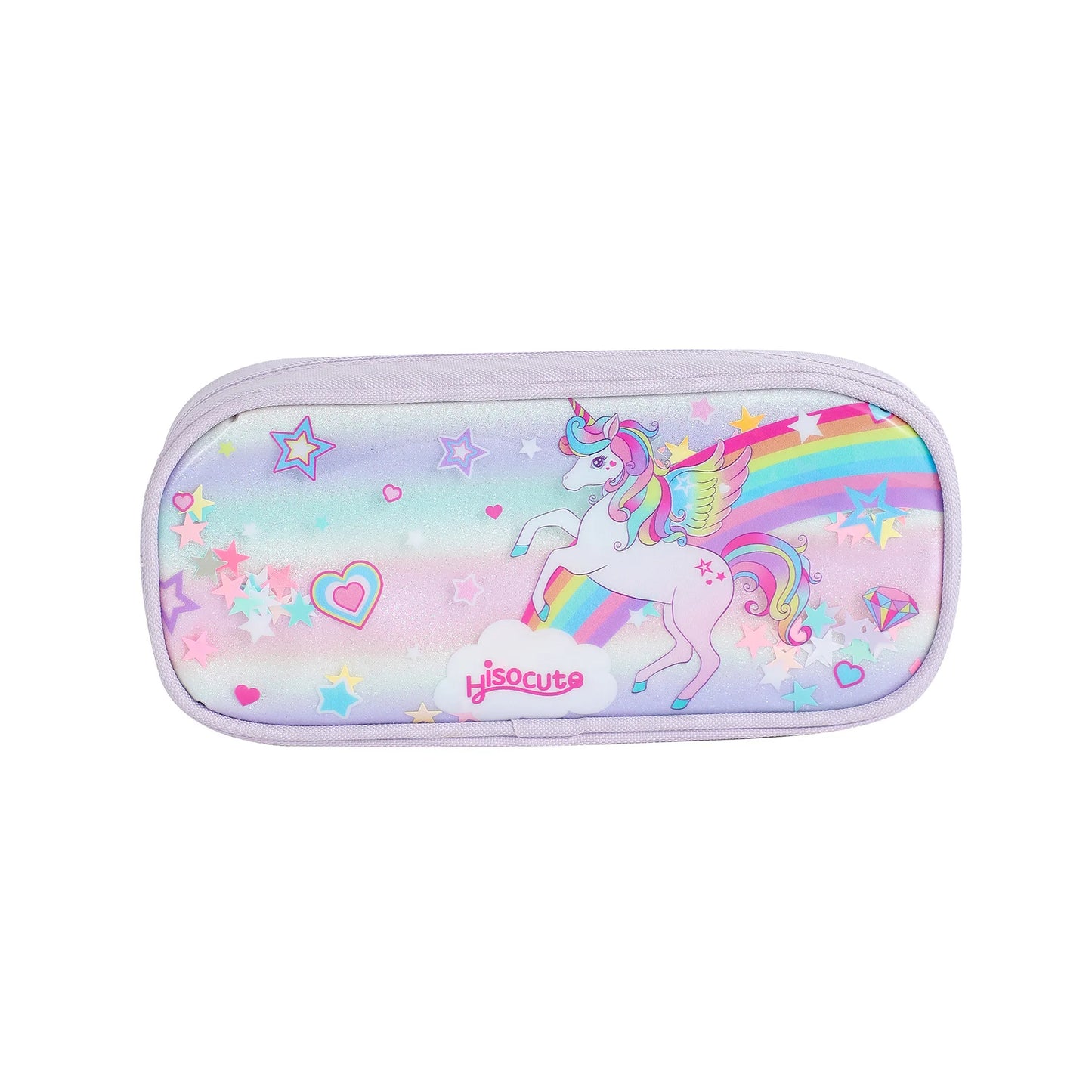 Trousse Licorne Kawaii – Grande Capacité | Arc-en-ciel & Papillons | Cadeau Idéal pour Filles