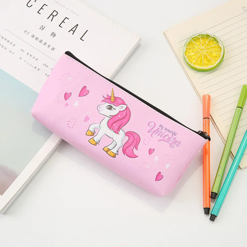 Trousse Licorne Holographique – Effet Laser | Pour Filles et Garçons | Fournitures Scolaires & Cadeau d’Anniversaire