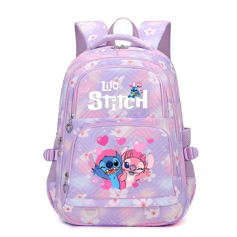Sac à Dos Stitch Grande Capacité – Léger & Imprimé Anime | Pour Filles & Femmes