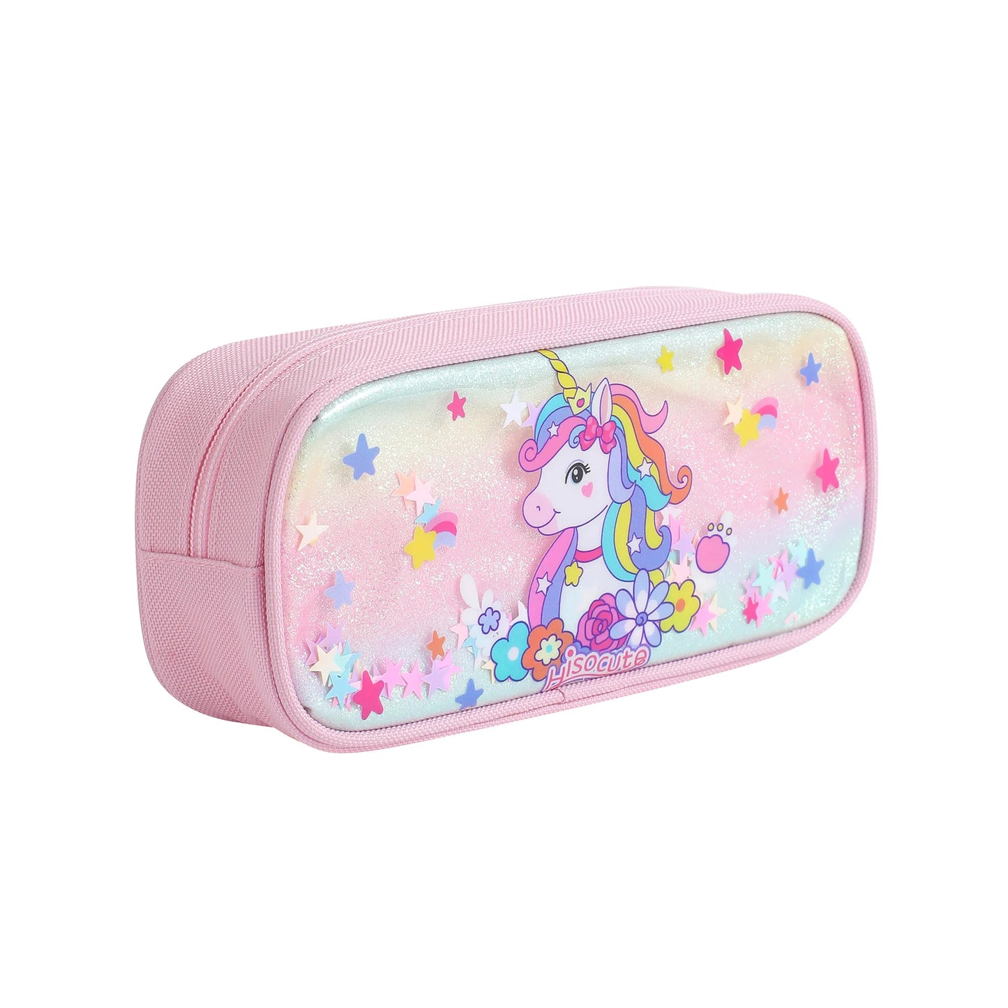 Trousse Licorne Kawaii – Grande Capacité | Arc-en-ciel & Papillons | Cadeau Idéal pour Filles