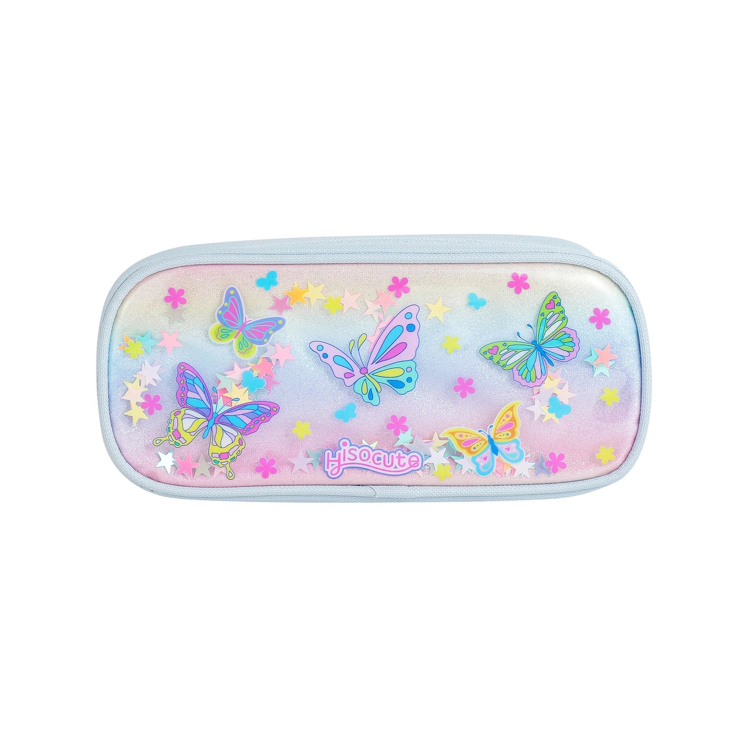 Trousse Licorne Kawaii – Grande Capacité | Arc-en-ciel & Papillons | Cadeau Idéal pour Filles