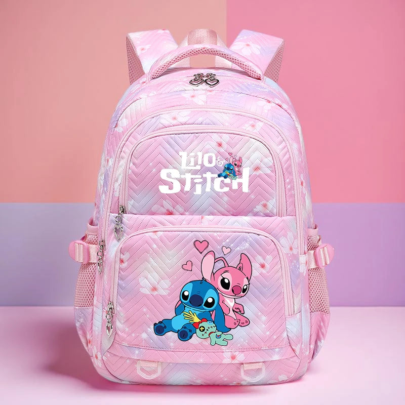 Sac à Dos Stitch Grande Capacité – Léger & Imprimé Anime | Pour Filles & Femmes