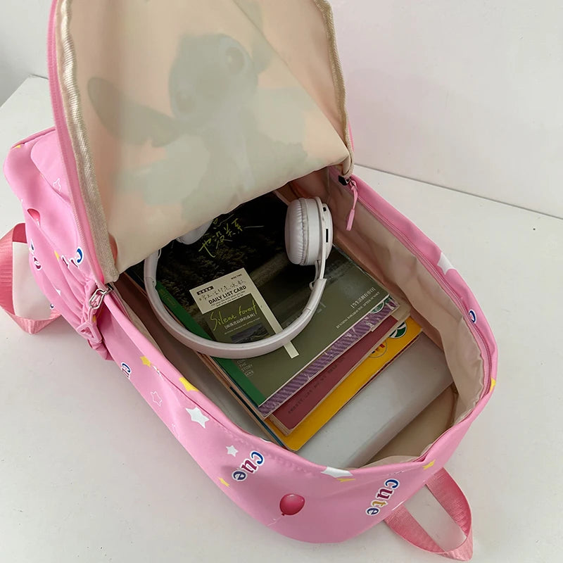 Sac à Dos Cartoon Stitch – Grande Capacité | Léger et Durable en Nylon