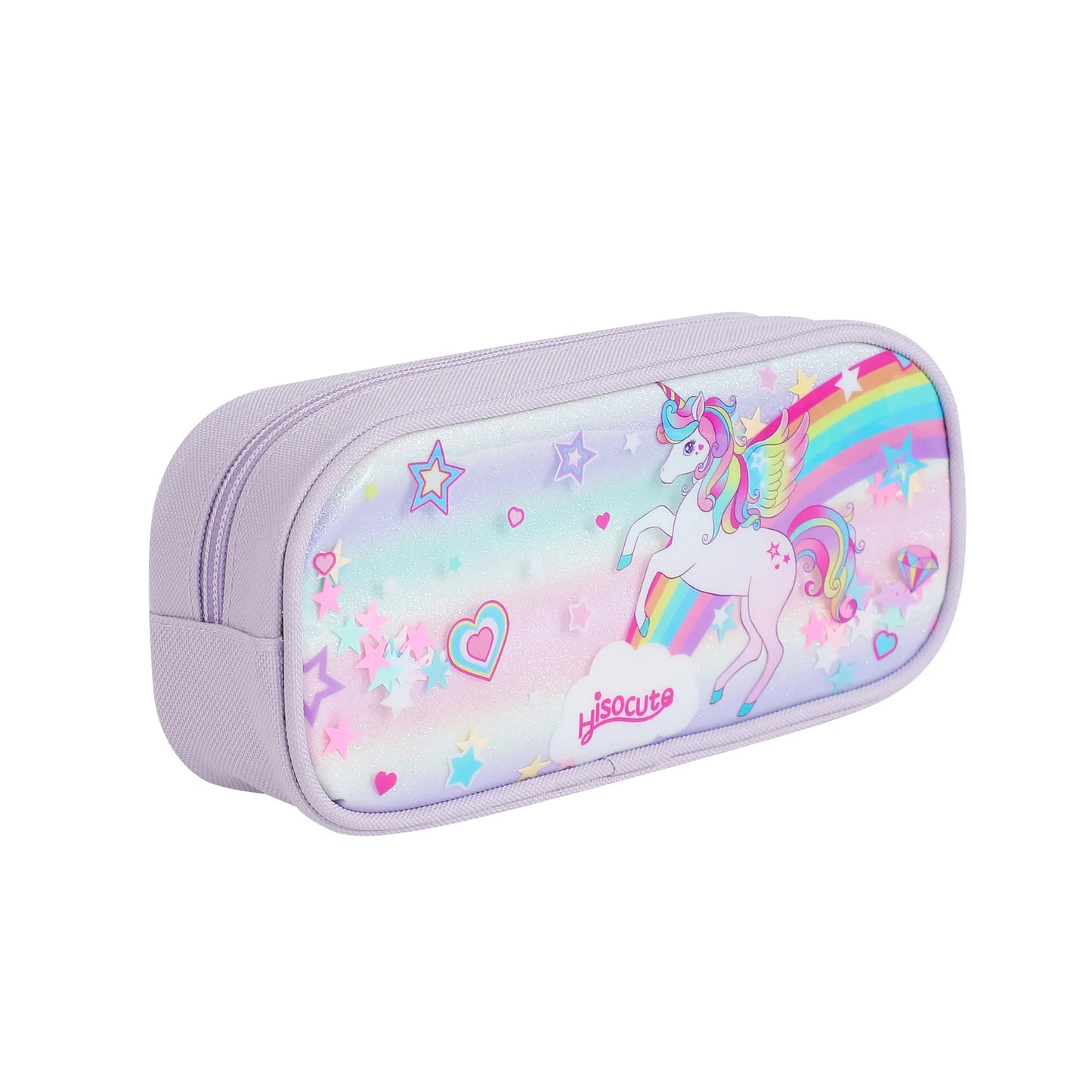 Trousse Licorne Kawaii – Grande Capacité | Arc-en-ciel & Papillons | Cadeau Idéal pour Filles