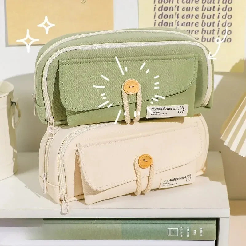 Trousse en Toile Mignonne et Pratique – Grande Ouverture | Fournitures, Maquillage, Voyage