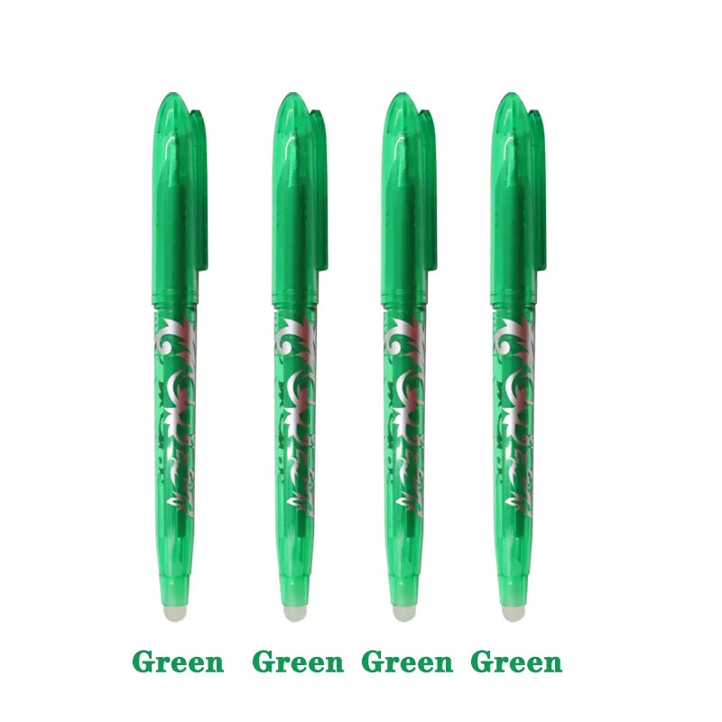 Lot de 4 ou 8 Stylos Gel Effaçables – Pointe 0,5 mm | Couleurs Vives pour Écriture, Dessin et Peinture