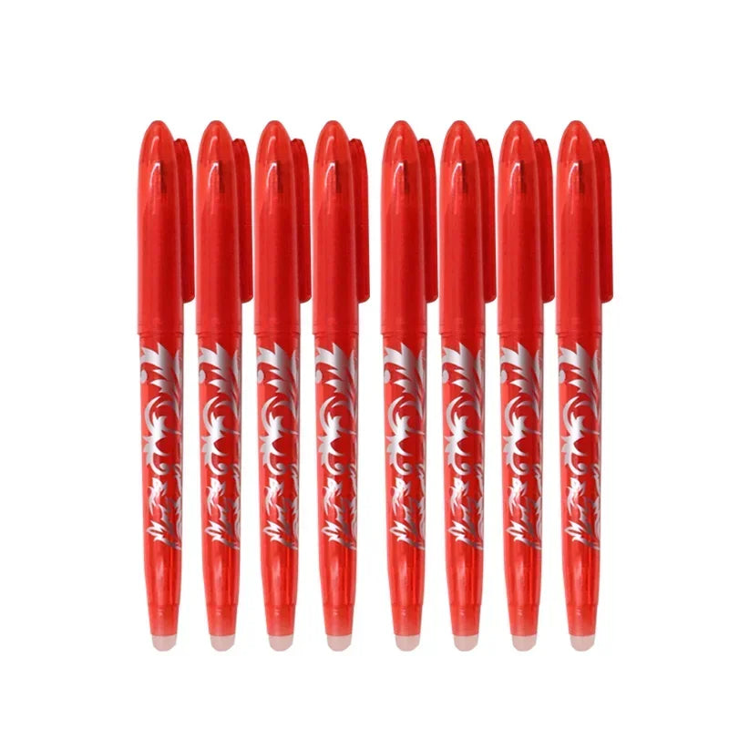 Lot de 4 ou 8 Stylos Gel Effaçables – Pointe 0,5 mm | Couleurs Vives pour Écriture, Dessin et Peinture