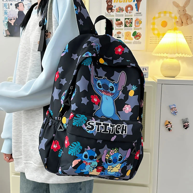 Sac à Dos Cartoon Stitch – Grande Capacité | Léger et Durable en Nylon