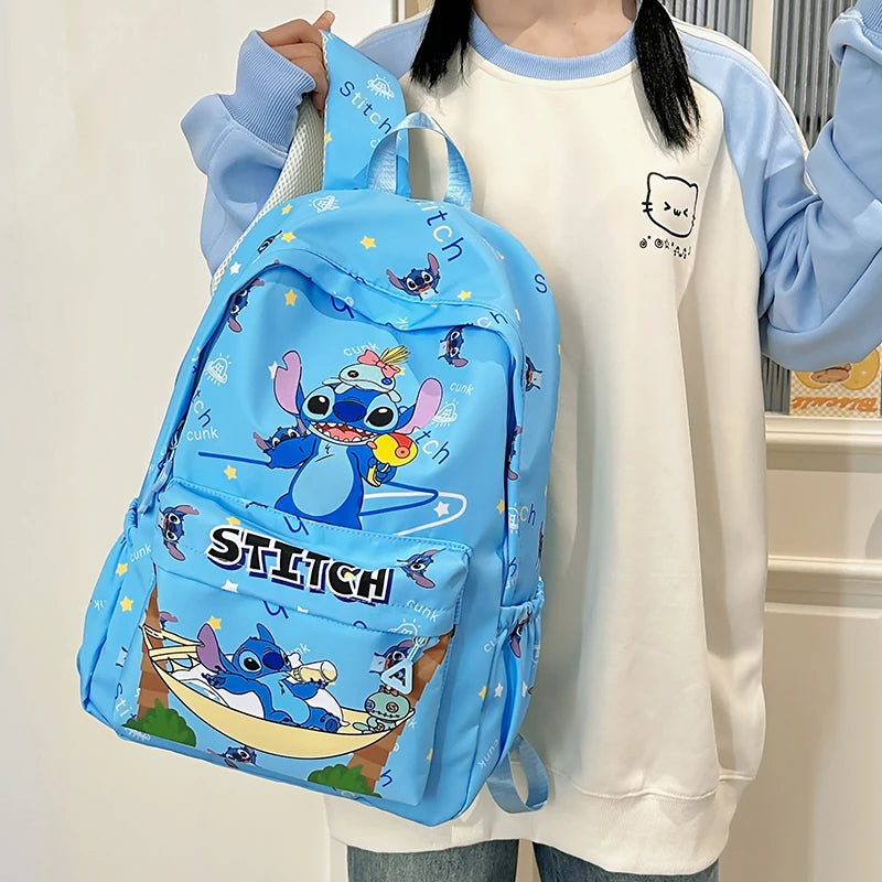 Sac à Dos Cartoon Stitch – Grande Capacité | Léger et Durable en Nylon