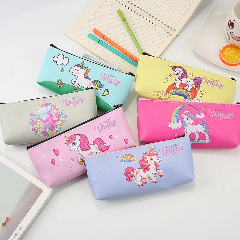 Trousse Licorne Holographique – Effet Laser | Pour Filles et Garçons | Fournitures Scolaires & Cadeau d’Anniversaire