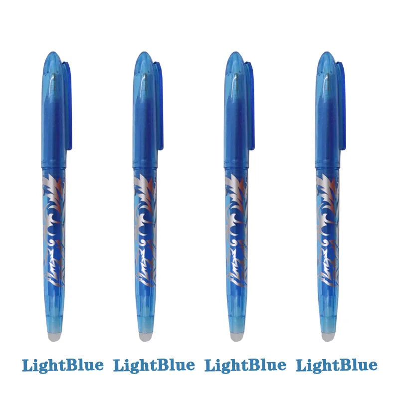 Lot de 4 ou 8 Stylos Gel Effaçables – Pointe 0,5 mm | Couleurs Vives pour Écriture, Dessin et Peinture