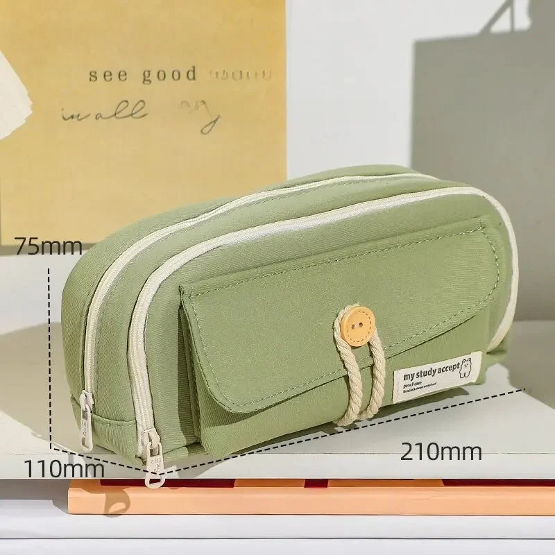 Trousse en Toile Mignonne et Pratique – Grande Ouverture | Fournitures, Maquillage, Voyage