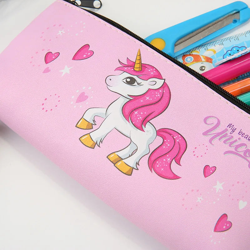 Trousse Licorne Holographique – Effet Laser | Pour Filles et Garçons | Fournitures Scolaires & Cadeau d’Anniversaire
