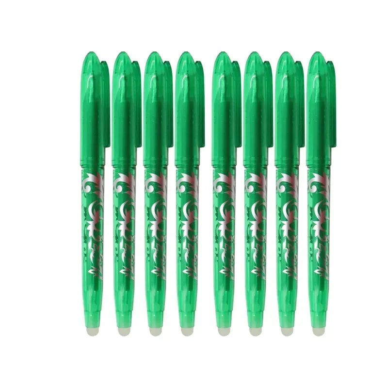 Lot de 4 ou 8 Stylos Gel Effaçables – Pointe 0,5 mm | Couleurs Vives pour Écriture, Dessin et Peinture