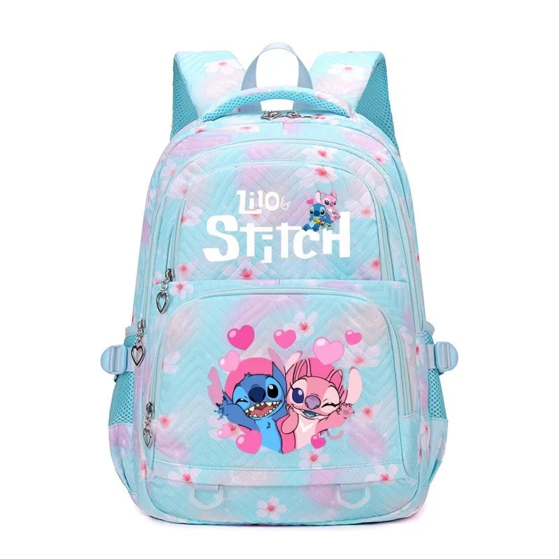 Sac à Dos Stitch Grande Capacité – Léger & Imprimé Anime | Pour Filles & Femmes
