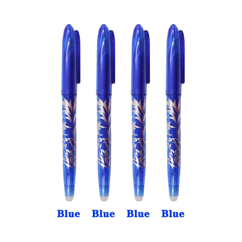 Lot de 4 ou 8 Stylos Gel Effaçables – Pointe 0,5 mm | Couleurs Vives pour Écriture, Dessin et Peinture