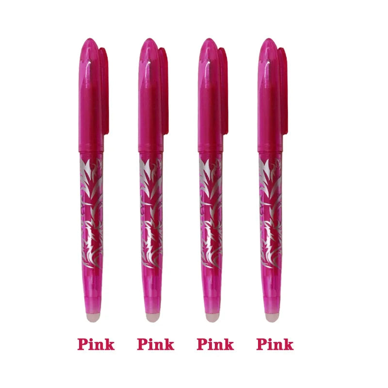 Lot de 4 ou 8 Stylos Gel Effaçables – Pointe 0,5 mm | Couleurs Vives pour Écriture, Dessin et Peinture