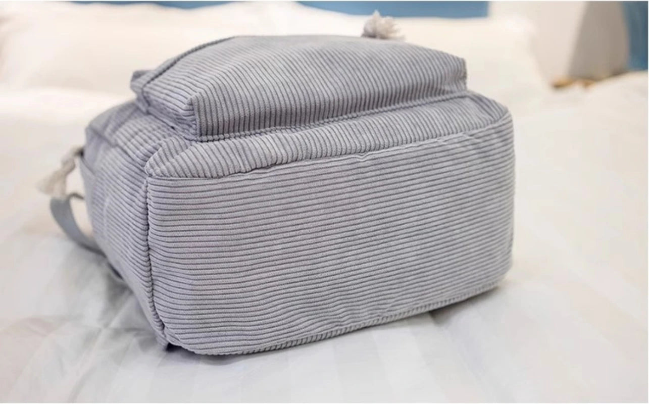 Sac à Dos Enfant Personnalisé – Velours Côtelé Brodé | Rentrée Scolaire, Crèche, Maternelle
