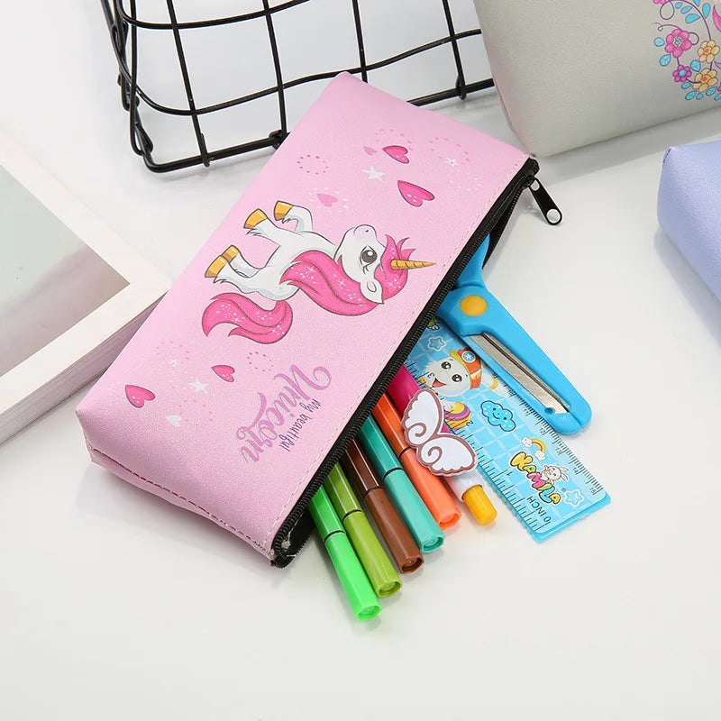 Trousse Licorne Holographique – Effet Laser | Pour Filles et Garçons | Fournitures Scolaires & Cadeau d’Anniversaire